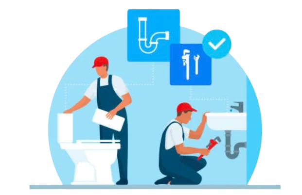 Animasjonsbilde av noen rørlegger